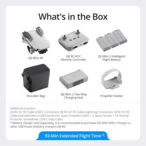 DJI Mini 4K Fly More Combo|Mini Drone with 4K UHD Camera